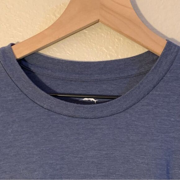 TOMMY BAHAMA The Local Watering Hole Graphic T-Shirt Men’s Blue Large Crew Neck. - Picture 4 of 7